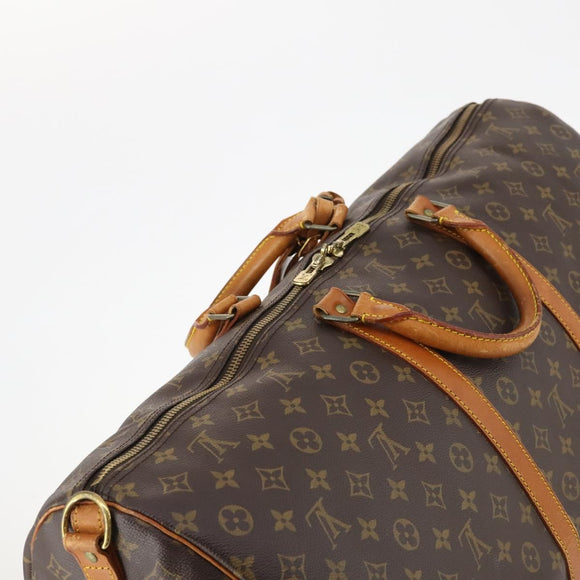 LOUIS VUITTON Monogram Keepall Bandouliere 60 Boston Bag M41412 LV Auth 173451