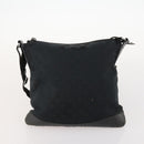 GUCCI GG Canvas Handtas Suède 2-delig Zwart Auth 173454-12
