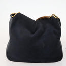 GUCCI GG Canvas Handtas Suède 2-delig Zwart Auth 173454-2