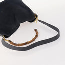 GUCCI GG Canvas Handtas Suède 2-delig Zwart Auth 173454-5