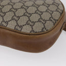 GUCCI GG Plus Supreme Shoulder Bag PVC Beige Gold Auth 173465-16