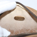 GUCCI GG Plus Supreme Shoulder Bag PVC Beige Gold Auth 173465-17