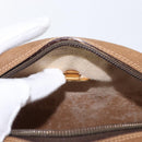 GUCCI GG Plus Supreme Shoulder Bag PVC Beige Gold Auth 173465-11