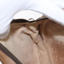 GUCCI GG Plus Supreme Shoulder Bag PVC Beige Gold Auth 173465-19