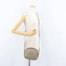 GUCCI GG Plus Supreme Shoulder Bag PVC Beige Gold Auth 173465-20