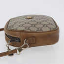 GUCCI GG Plus Supreme Shoulder Bag PVC Beige Gold Auth 173465-4