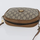 GUCCI GG Plus Supreme Shoulder Bag PVC Beige Gold Auth 173465-6