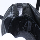 Salvatore Ferragamo Mesh Hand Bag Black Auth 173466-19