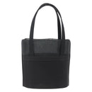 Salvatore Ferragamo Mesh Hand Bag Black Auth 173466-2