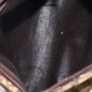 Christian Dior Trotter Canvas Shoulder Bag Brown Gold Auth 173467-12