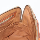 CELINE Macadam Canvas Hand Bag PVC Leather Brown Gold Auth 173472-19