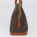 CELINE Macadam Canvas Hand Bag PVC Leather Brown Gold Auth 173472-3