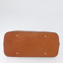 CELINE Macadam Canvas Hand Bag PVC Leather Brown Gold Auth 173472-5
