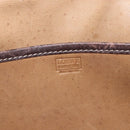LOEWE anagram Shoulder Bag Suede Brown Gold Auth 173473-17