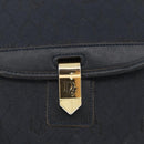 Christian Dior Honeycomb Canvas Shoulder Bag Black Gold Auth 173474-17