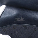Christian Dior Honeycomb Canvas Shoulder Bag Black Gold Auth 173474-11