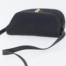 Christian Dior Honeycomb Canvas Shoulder Bag Black Gold Auth 173474-6