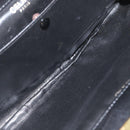 CELINE Chain Shoulder Bag Nylon Black Gold Auth 173477-16