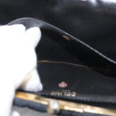 CELINE Chain Shoulder Bag Nylon Black Gold Auth 173477-19