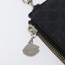 GUCCI GG Supreme night courier Clutch Bag Black Silver 496346 Auth 173479-9