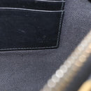 GUCCI GG Supreme night courier Clutch Bag Black Silver 496346 Auth 173479-17
