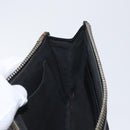 GUCCI GG Supreme night courier Clutch Bag Black Silver 496346 Auth 173479-19