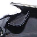 GUCCI GG Supreme night courier Clutch Bag Black Silver 496346 Auth 173479-11