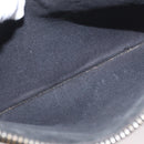 GUCCI GG Supreme night courier Clutch Bag Black Silver 496346 Auth 173479-20