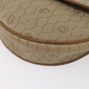 Christian Dior Honeycomb Canvas Shoulder Bag PVC Beige Gold Auth 173480-11