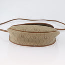 Christian Dior Honeycomb Canvas Shoulder Bag PVC Beige Gold Auth 173480-9