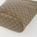 CELINE Macadam Canvas Shoulder Bag PVC Beige Gold Auth 173481-15
