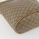 CELINE Macadam Canvas Shoulder Bag PVC Beige Gold Auth 173481-16