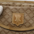 CELINE Macadam Canvas Shoulder Bag PVC Beige Gold Auth 173481-17