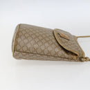 CELINE Macadam Canvas Shoulder Bag PVC Beige Gold Auth 173481-4