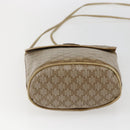 CELINE Macadam Canvas Shoulder Bag PVC Beige Gold Auth 173481-5