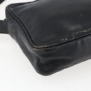 LOEWE Anagram Shoulder Bag Leather Black Gold Auth 173482-14