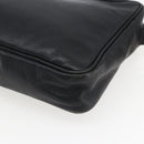 LOEWE Anagram Shoulder Bag Leather Black Gold Auth 173482-15