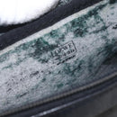 LOEWE Anagram Shoulder Bag Leather Black Gold Auth 173482-11