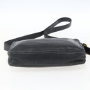 LOEWE Anagram Shoulder Bag Leather Black Gold Auth 173482-5