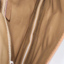 CELINE Macadam Canvas Shoulder Bag PVC Leather Beige Gold Auth 173484-11