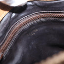 CELINE Macadam Canvas Hand Bag PVC Beige Gold Auth 173485-19