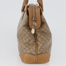 CELINE Macadam Canvas Hand Bag PVC Beige Gold Auth 173485-5