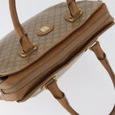 CELINE Macadam Canvas Hand Bag PVC Beige Gold Auth 173485-7