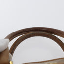 CELINE Macadam Canvas Hand Bag PVC Beige Gold Auth 173485-14