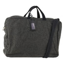 PRADA Boston Bag felt Gray Silver Auth 173489-1