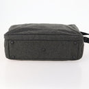PRADA Boston Bag felt Gray Silver Auth 173489-5