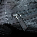 PRADA Boston Bag felt Gray Silver Auth 173489-25