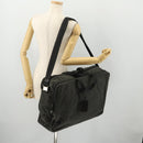 PRADA Boston Bag felt Gray Silver Auth 173489-27