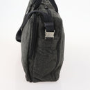 PRADA Boston Bag felt Gray Silver Auth 173489-3