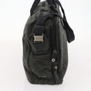 PRADA Boston Bag felt Gray Silver Auth 173489-4